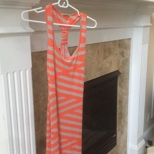 Orange/cream Gianni bini dress